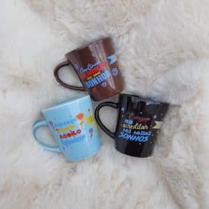 Caneca Col. Decorada Faixa Frases Popular